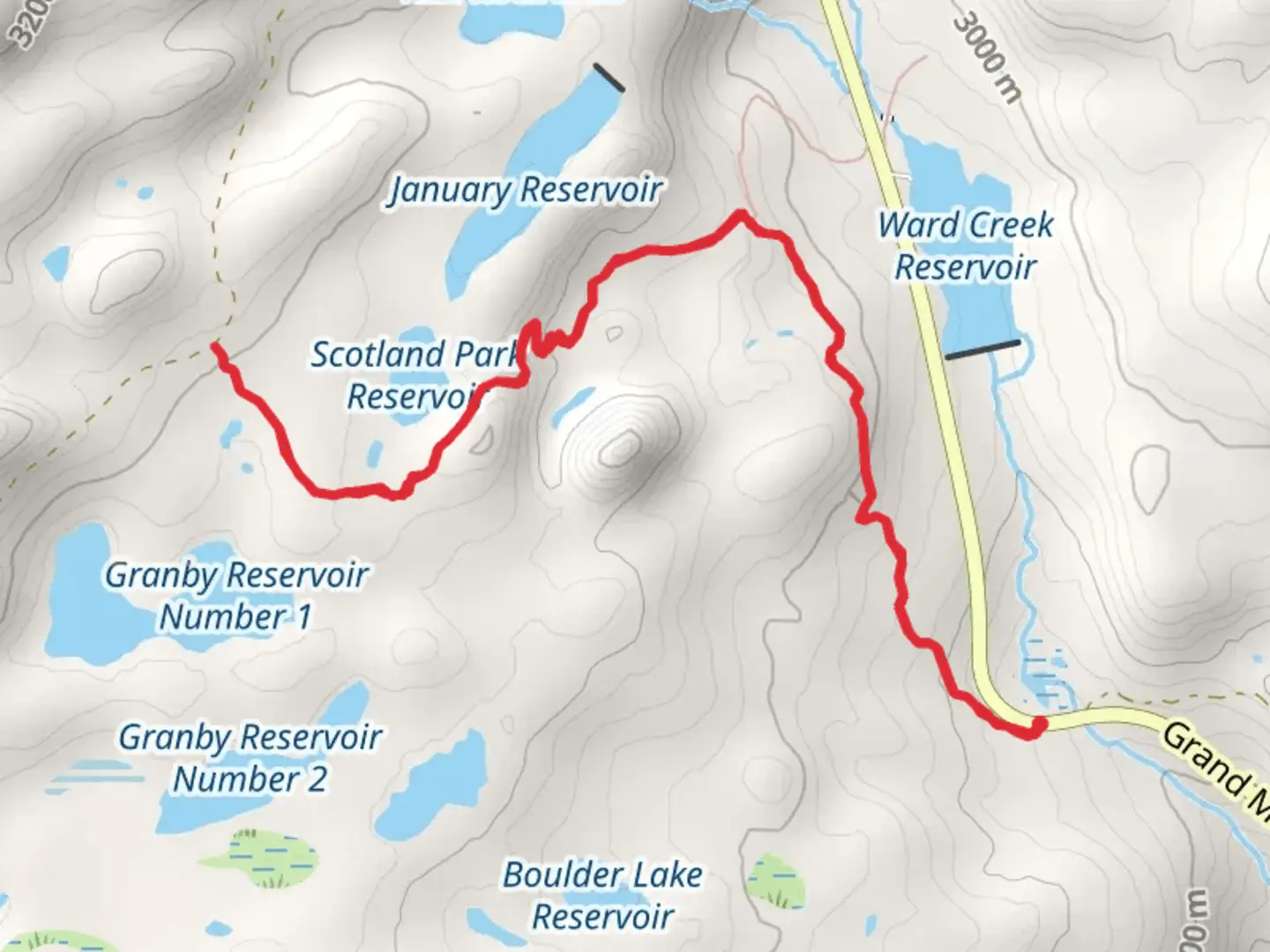 An image depicting the trail Scotland Trail - Ward Creek and its surrounding area.