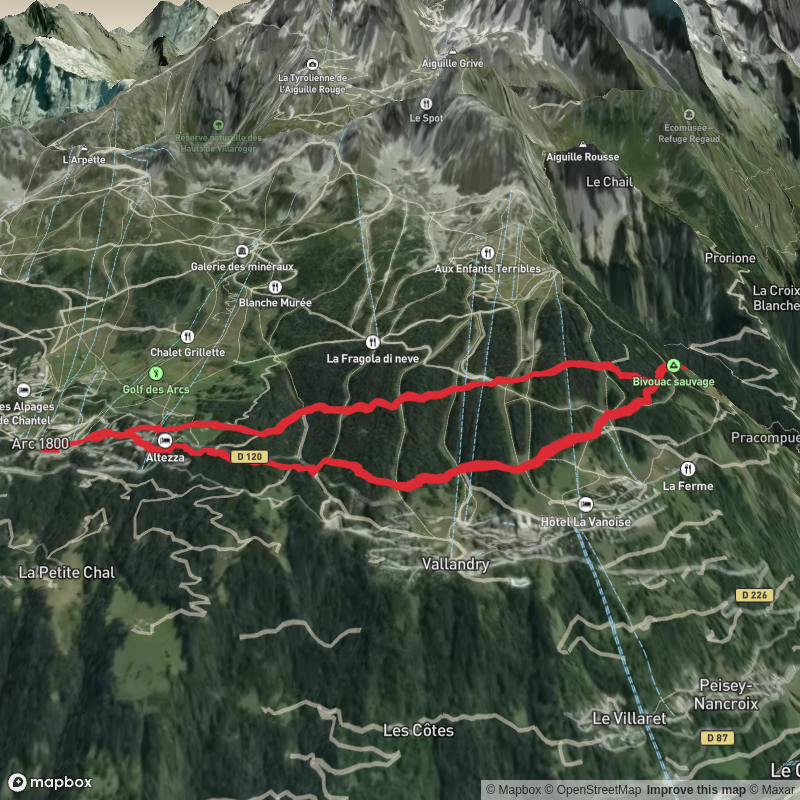 Arcs 1800 to Notre Dame des Vernettes Loop