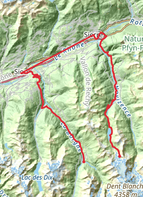 Haute Route Day Nine of 14 mobile static map