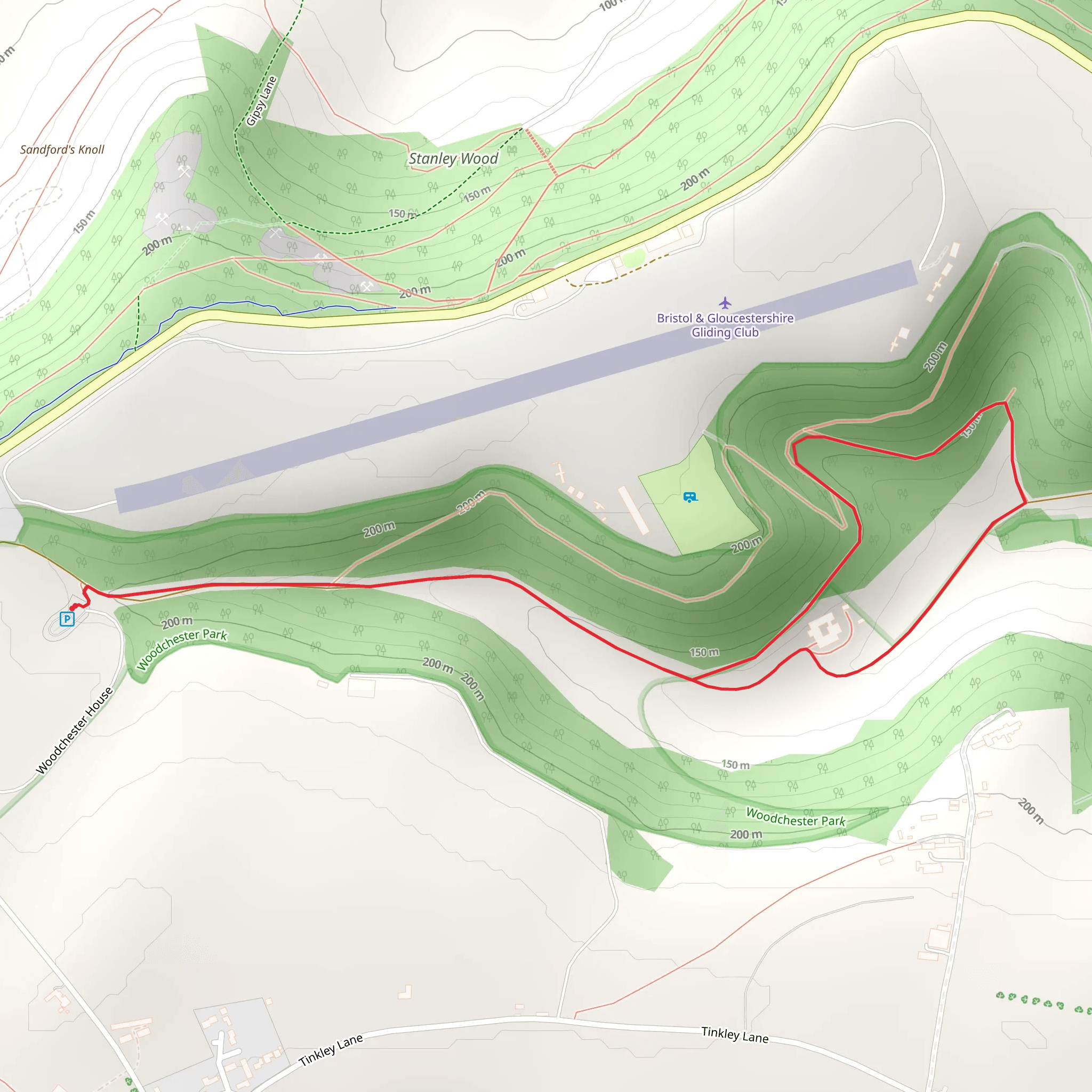 Marmontsflat Wood and Northside Wood Loop mobile static map