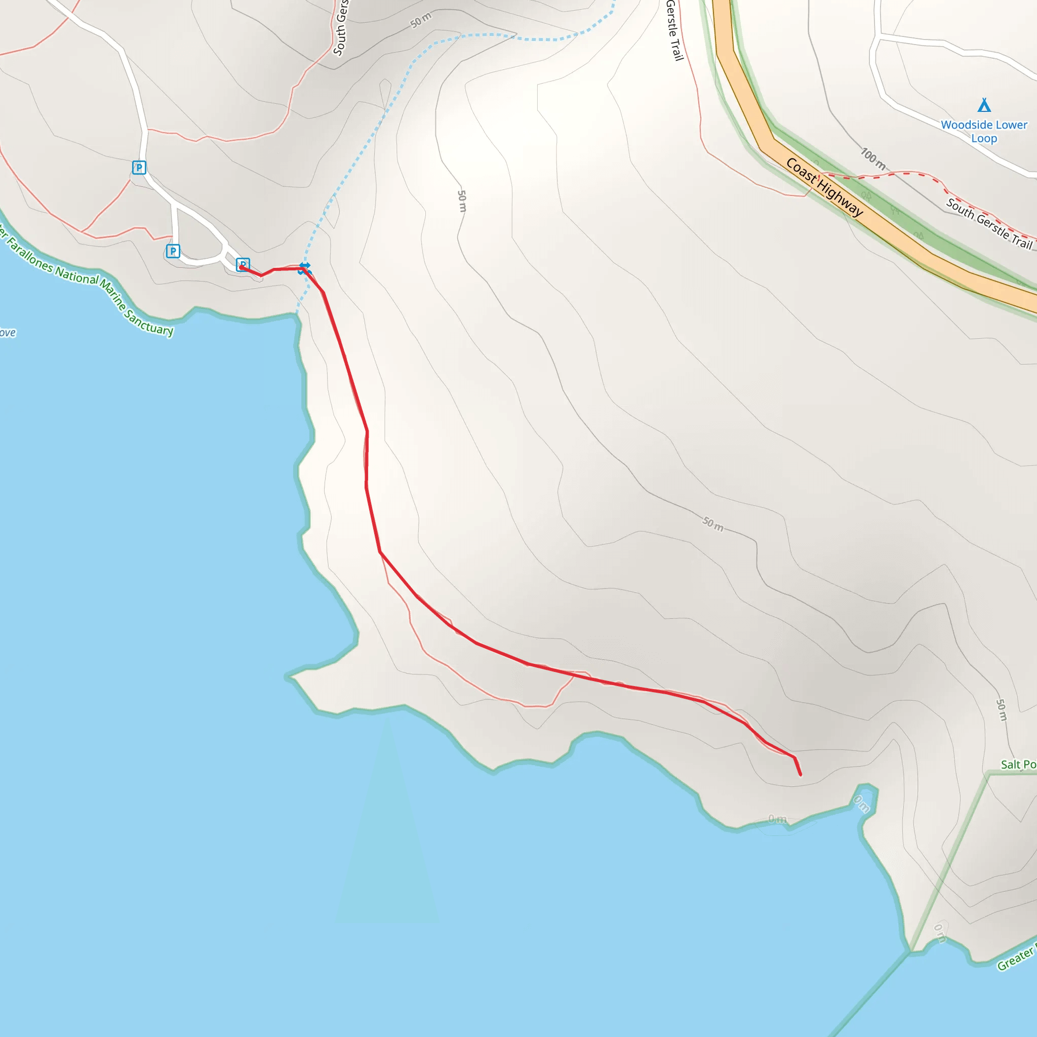 Gerstle Cove mobile static map