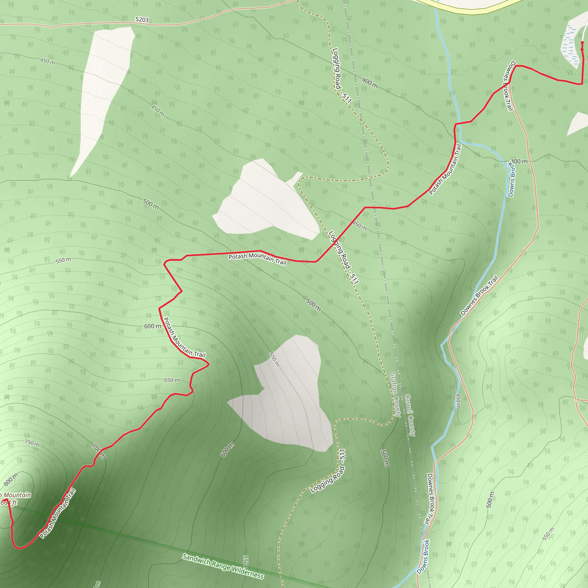 Potash Mountain mobile static map