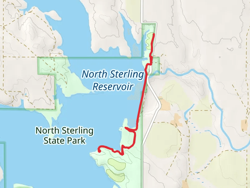 North Sterling Reservoir - Swim Beach and Trail