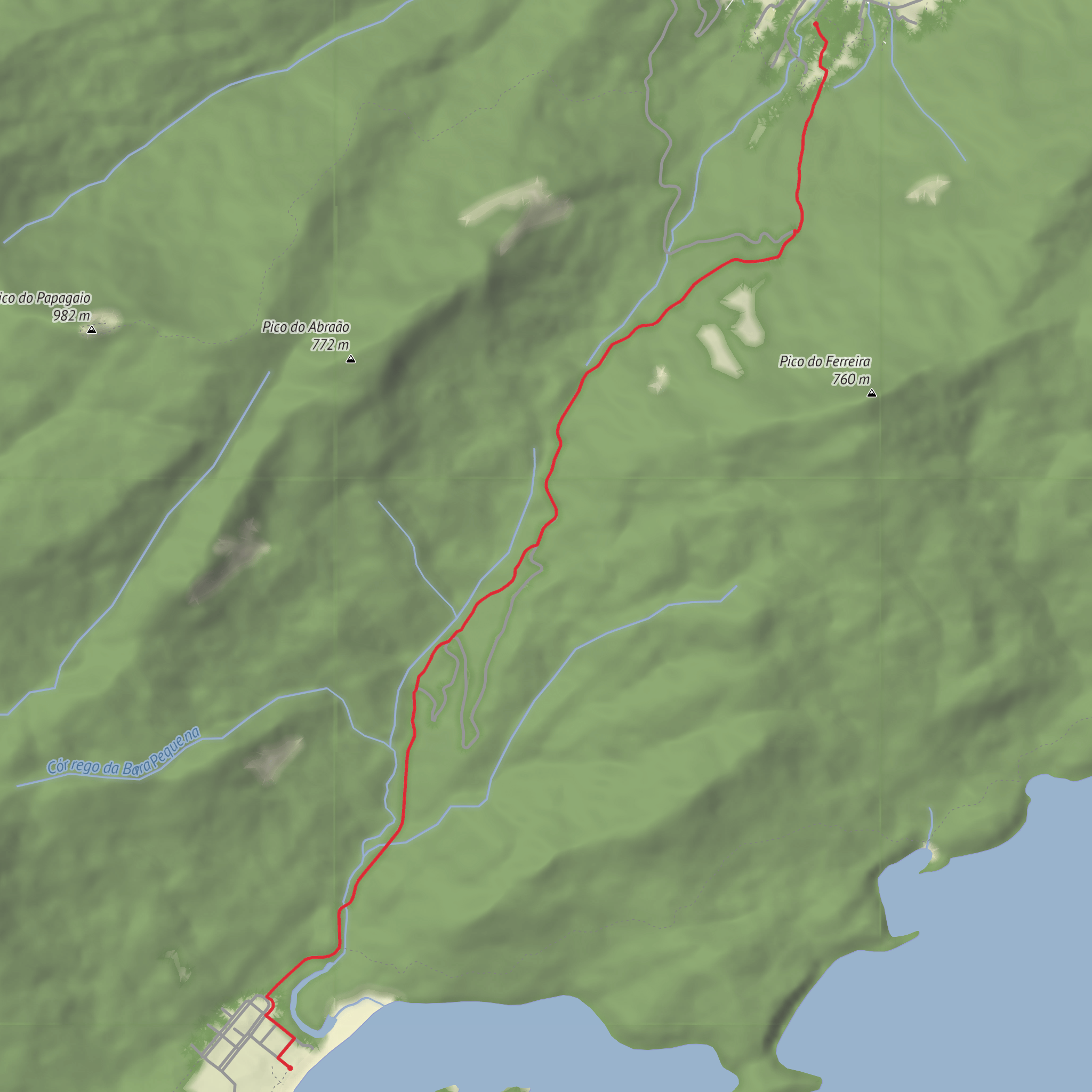 Hike from Angra dos Reis mobile static map