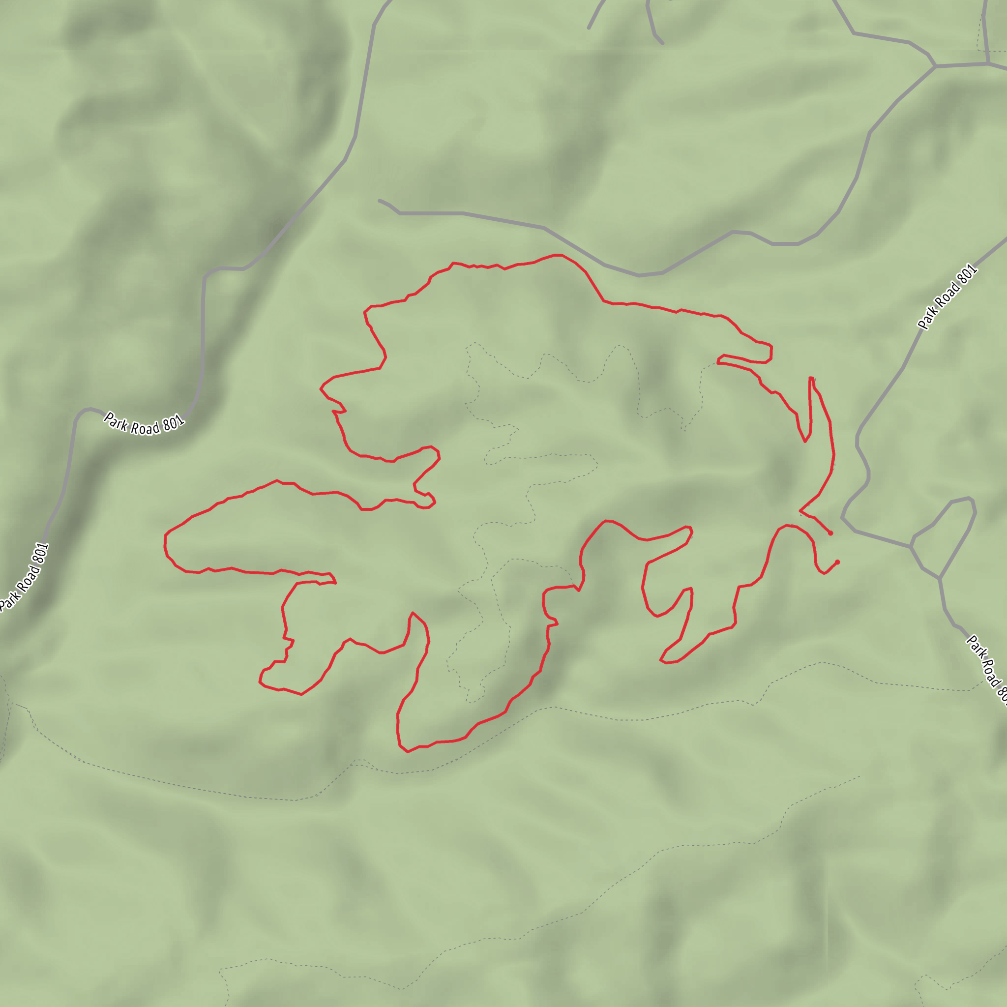 Rocky Road Trail mobile static map