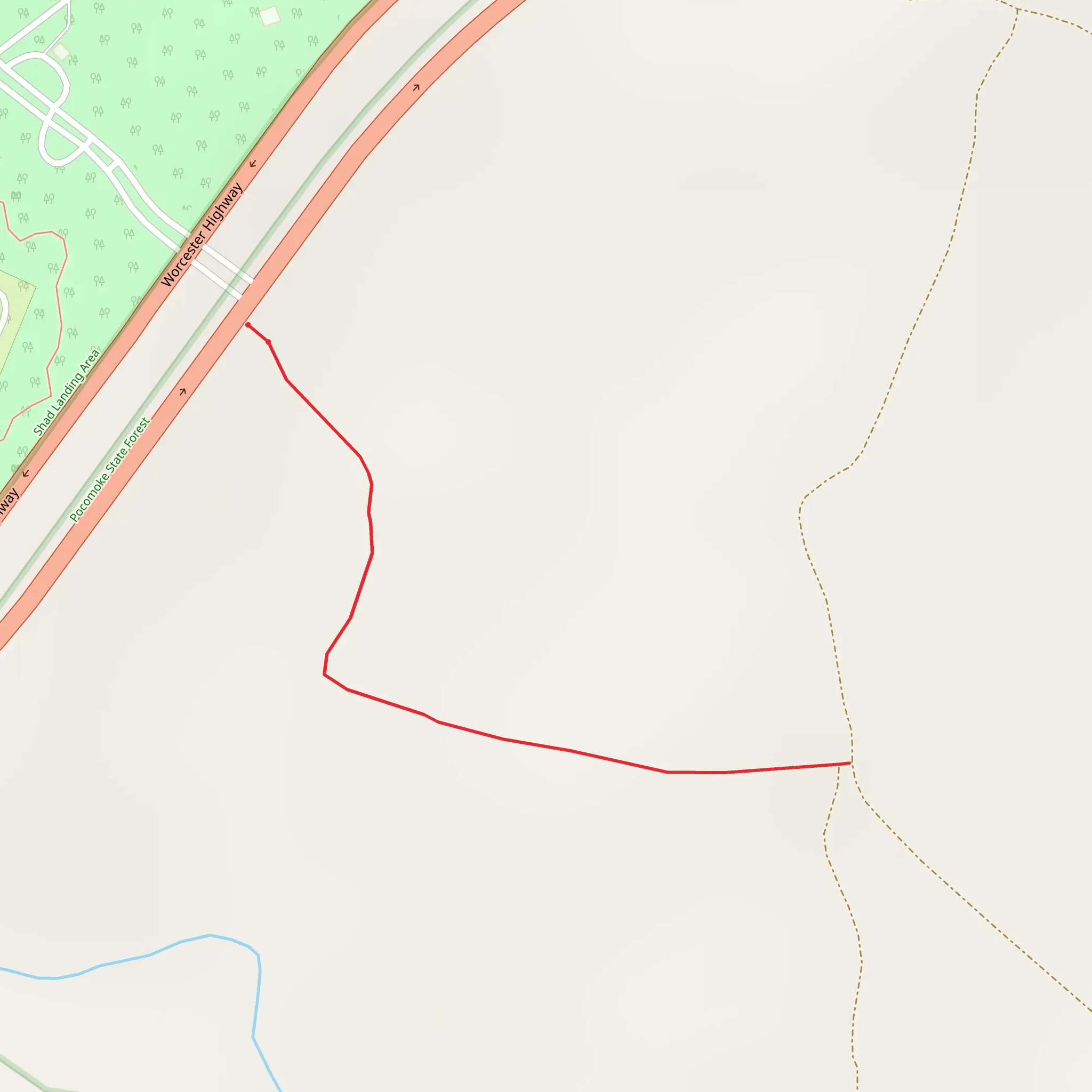 Worcester Highway mobile static map