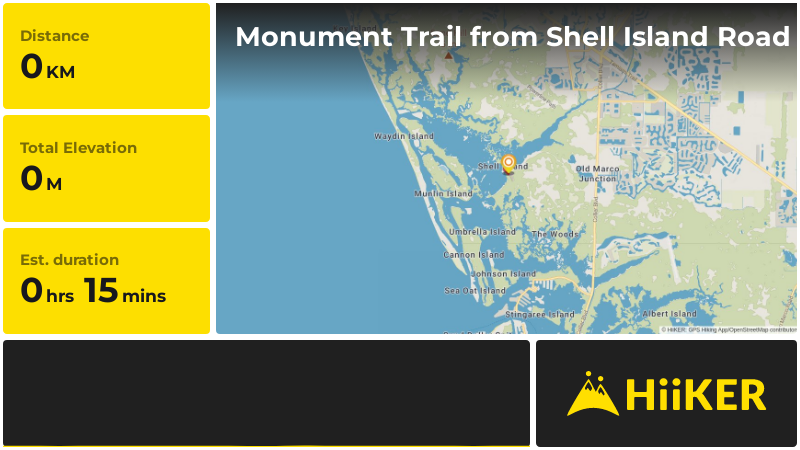 Monument Trail from Shell Island Road | Collier County | Florida