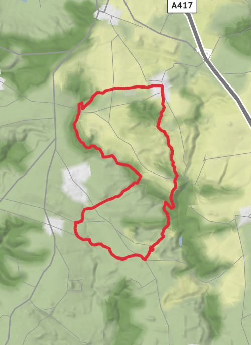Miserden Circular mobile static map