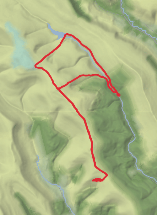 Powys Walking mobile static map