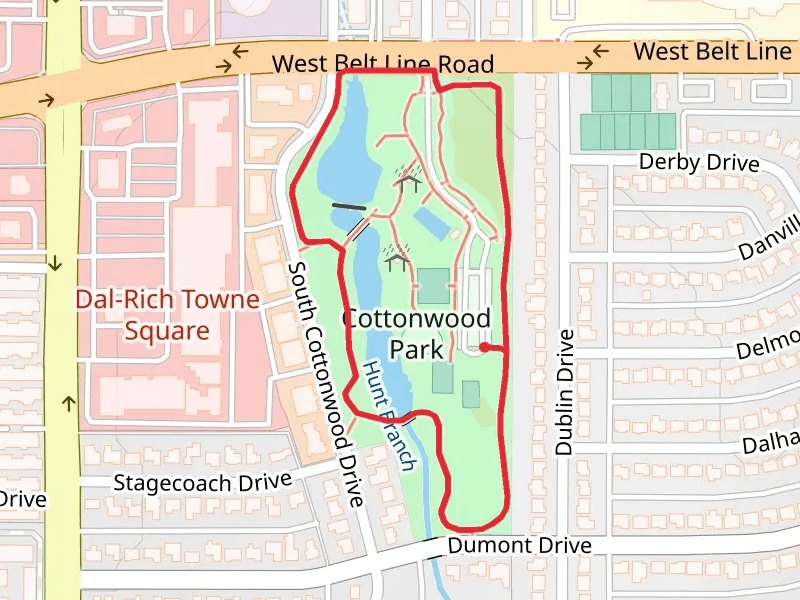 Cottonwood Park Path Loop