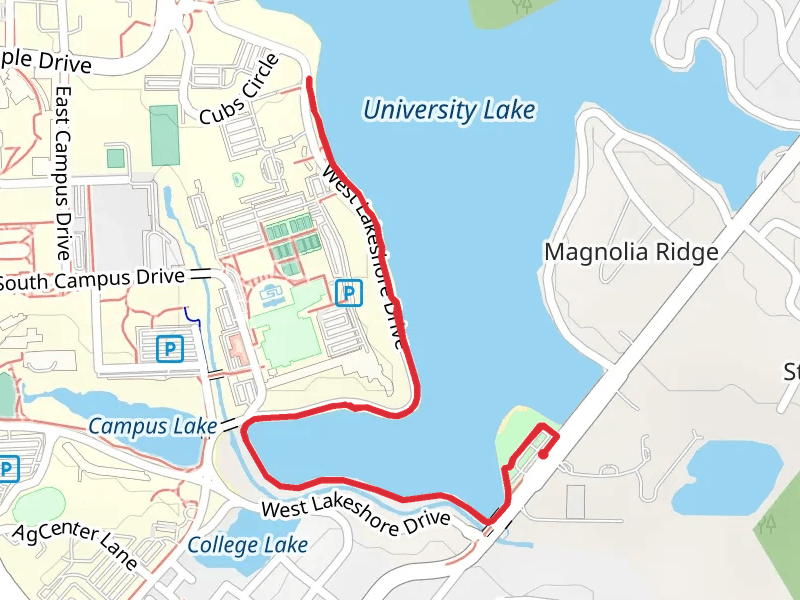 University Lake Southwest Shore Walk