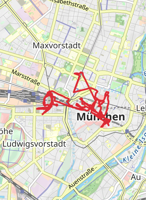 Munich Walking mobile static map