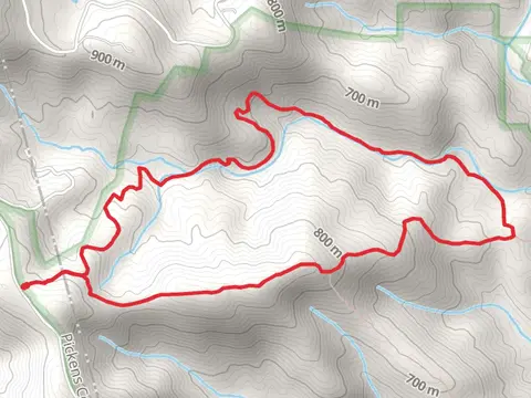 Tobacco Pouch Trail and Fall Creek Trail