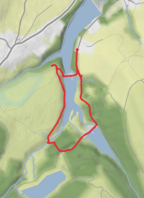 Hike from Holmfirth mobile static map