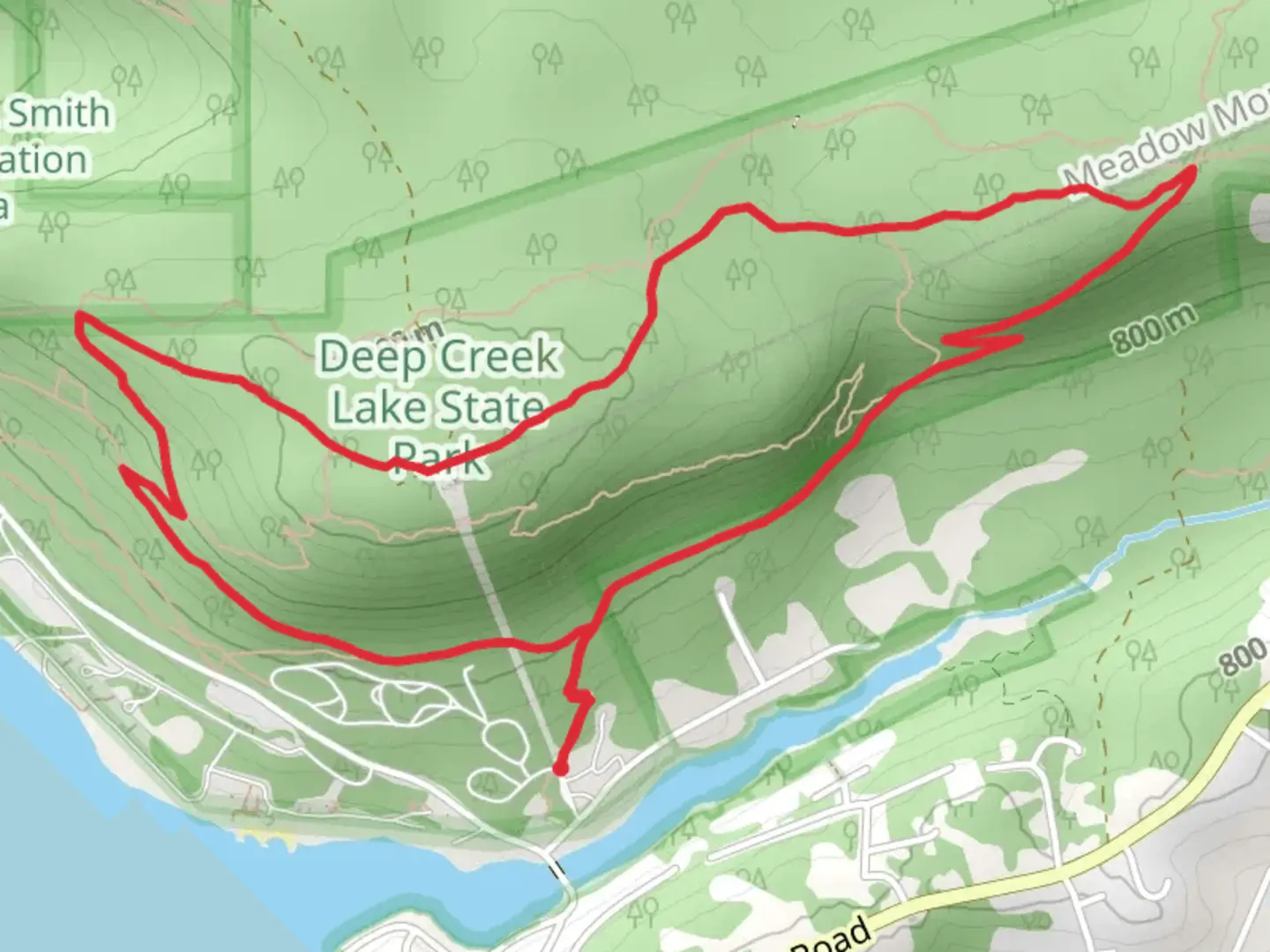 An image depicting the trail Meadow Mountain Loop and its surrounding area.