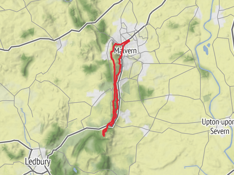 Hike from Malvern across the hills and forest low level walk.  thumbnail