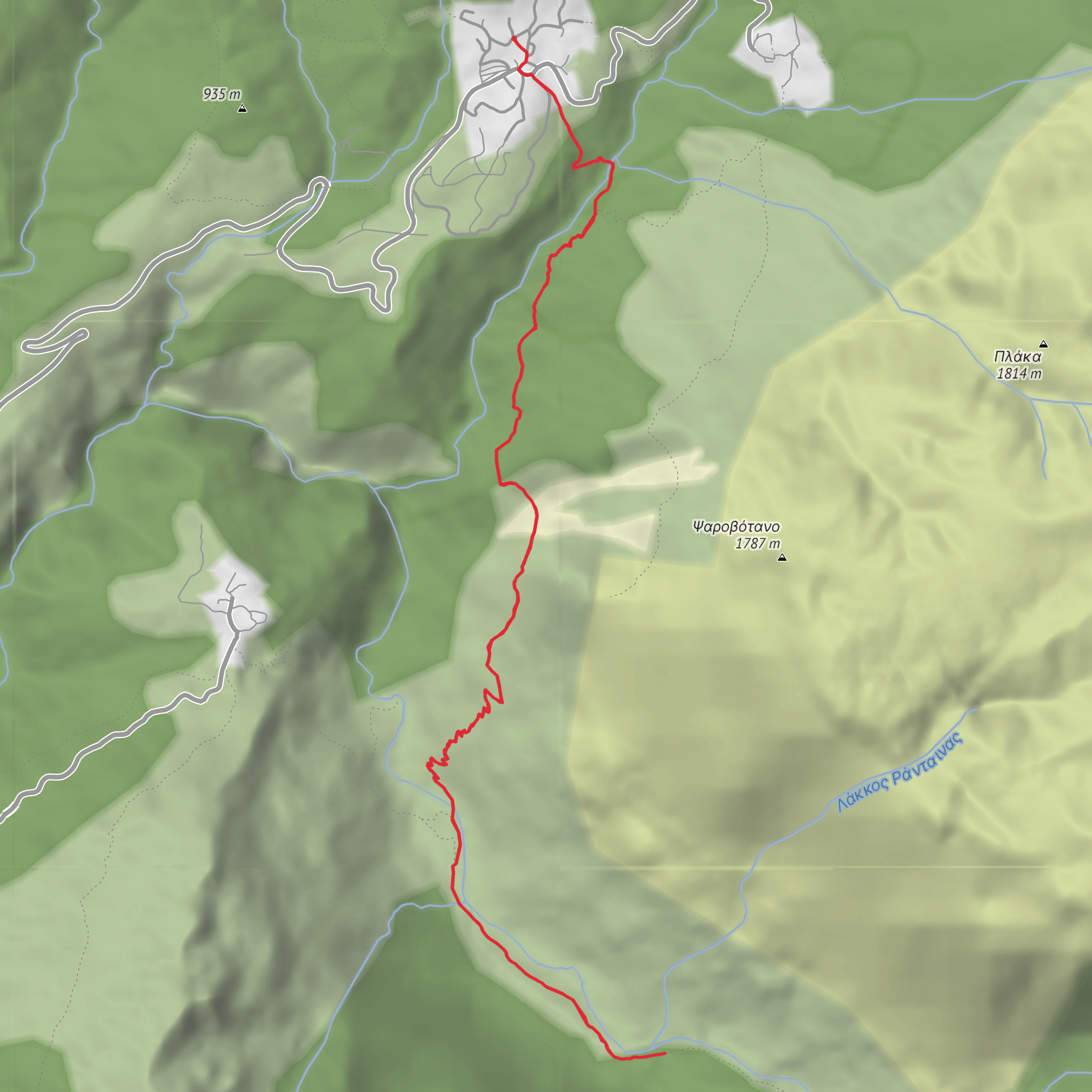 7.5 Mile Hike from Papingo+ through the Vikos Gorge mobile static map