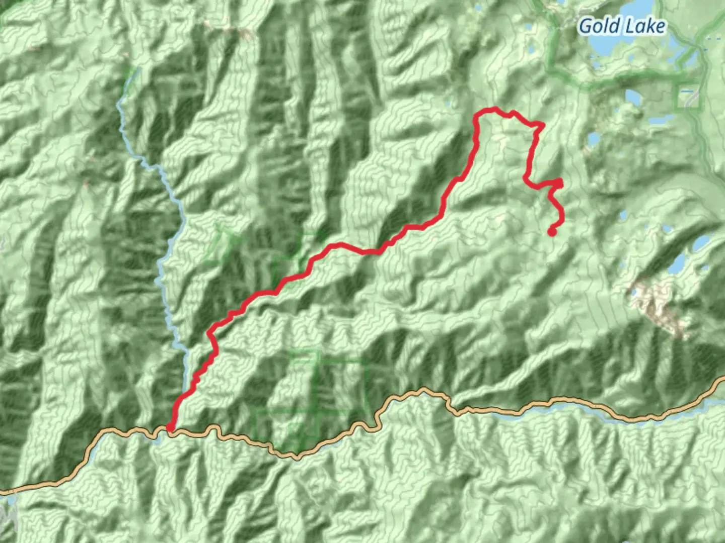 An image depicting the trail First Divide Trail Point to Point and its surrounding area.