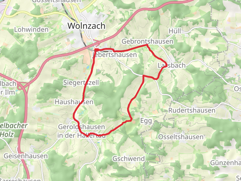 Jebertshausen Loop via Mittelalterliche Wehranlage