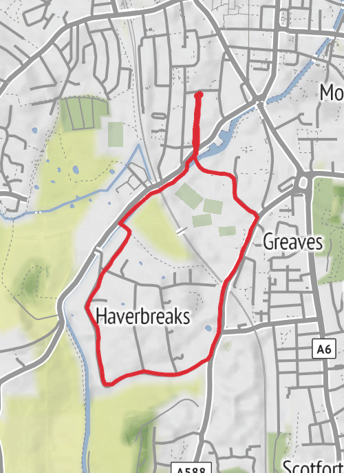Hike from Lancaster mobile static map