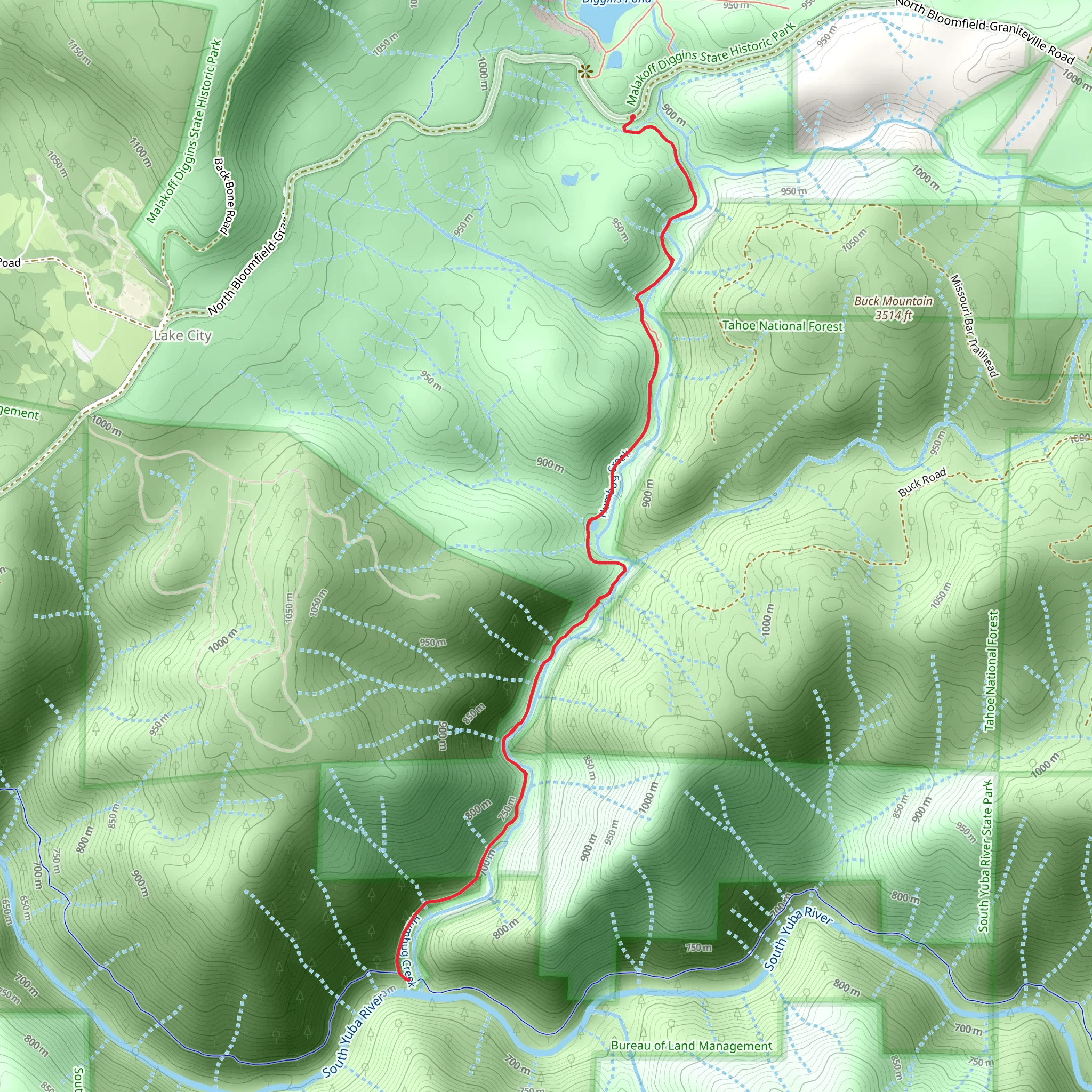 Humbug Trail mobile static map