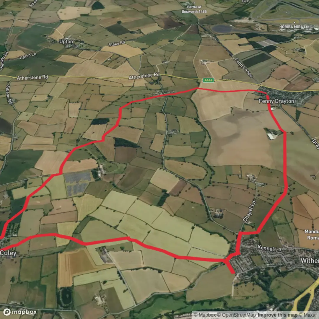 An image depicting the trail Fenny With Atterton and its surrounding area.