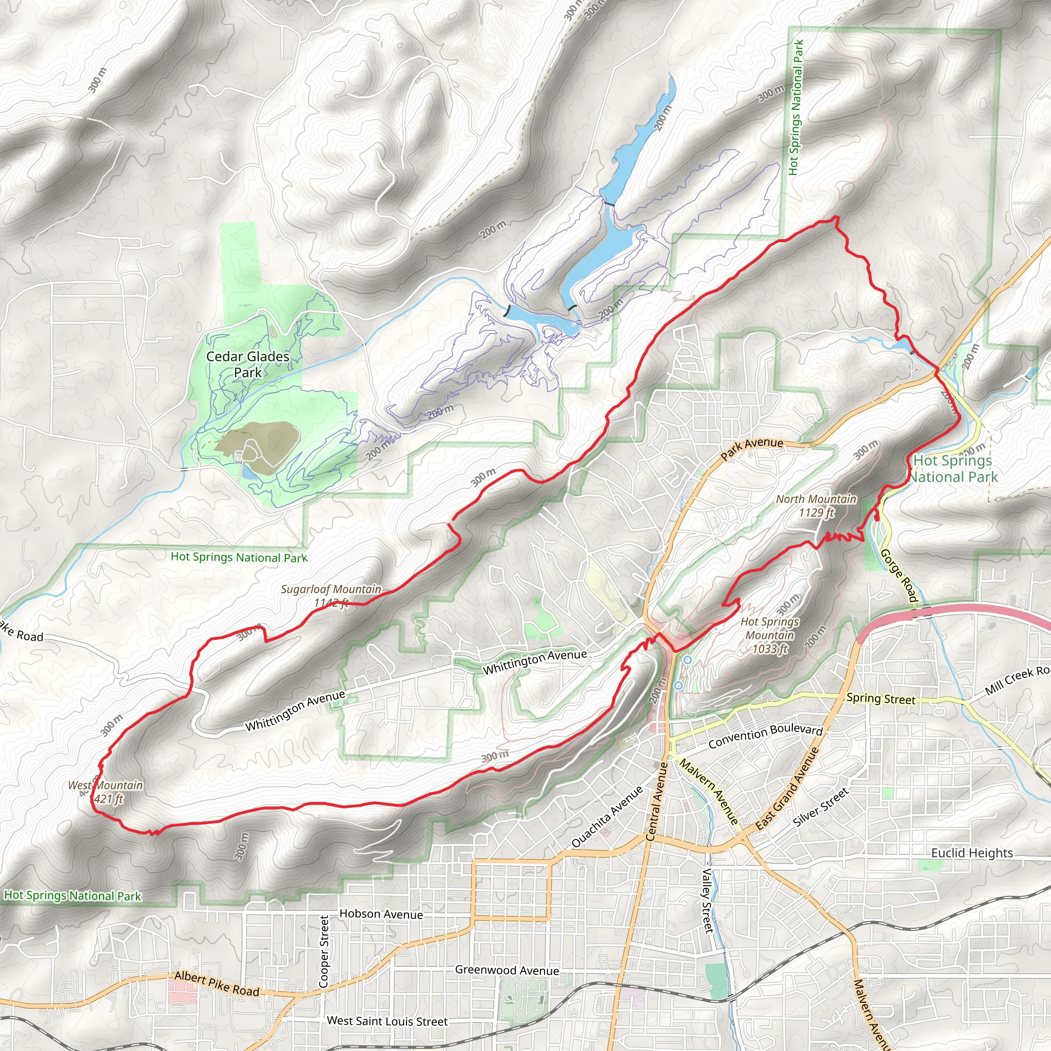 Sunset Trail mobile static map