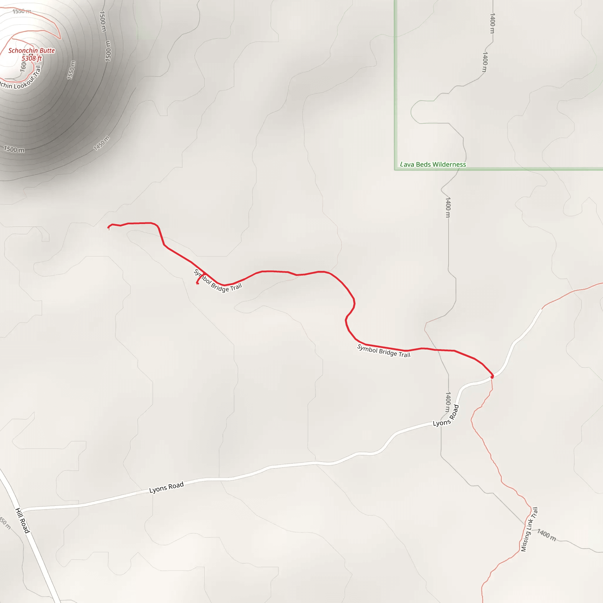 Symbol Bridge Trail mobile static map