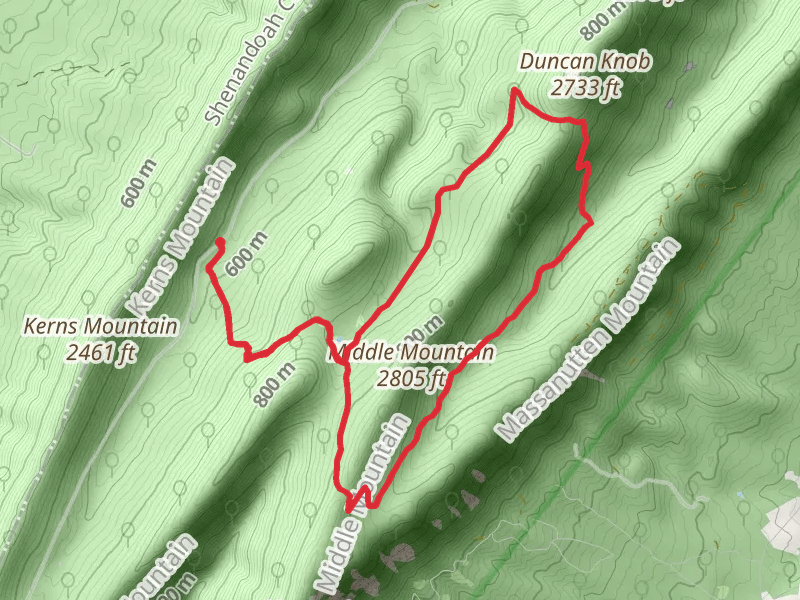 Scothorn Gap and Massanutten Loop Trail