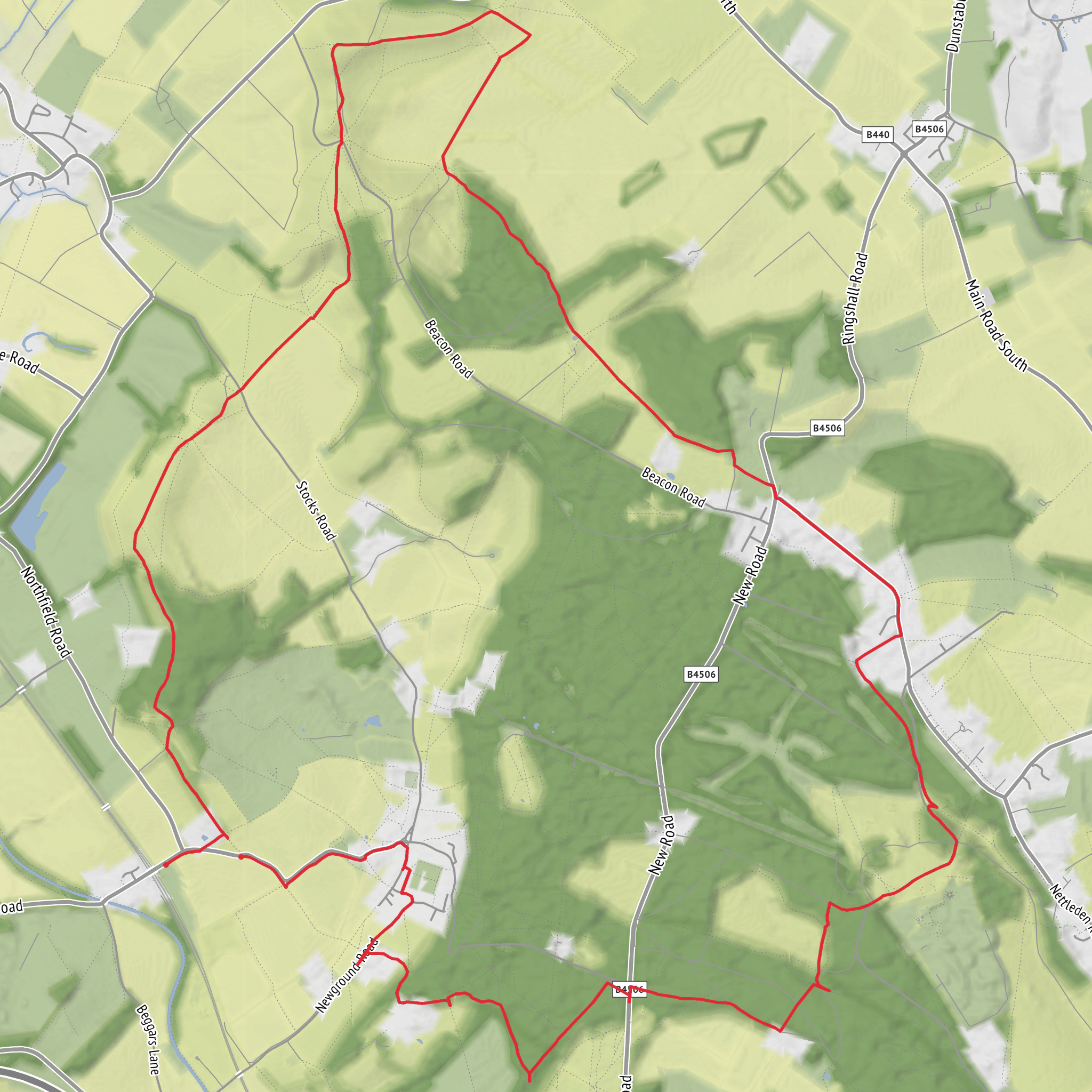 Tring Station Loop mobile static map