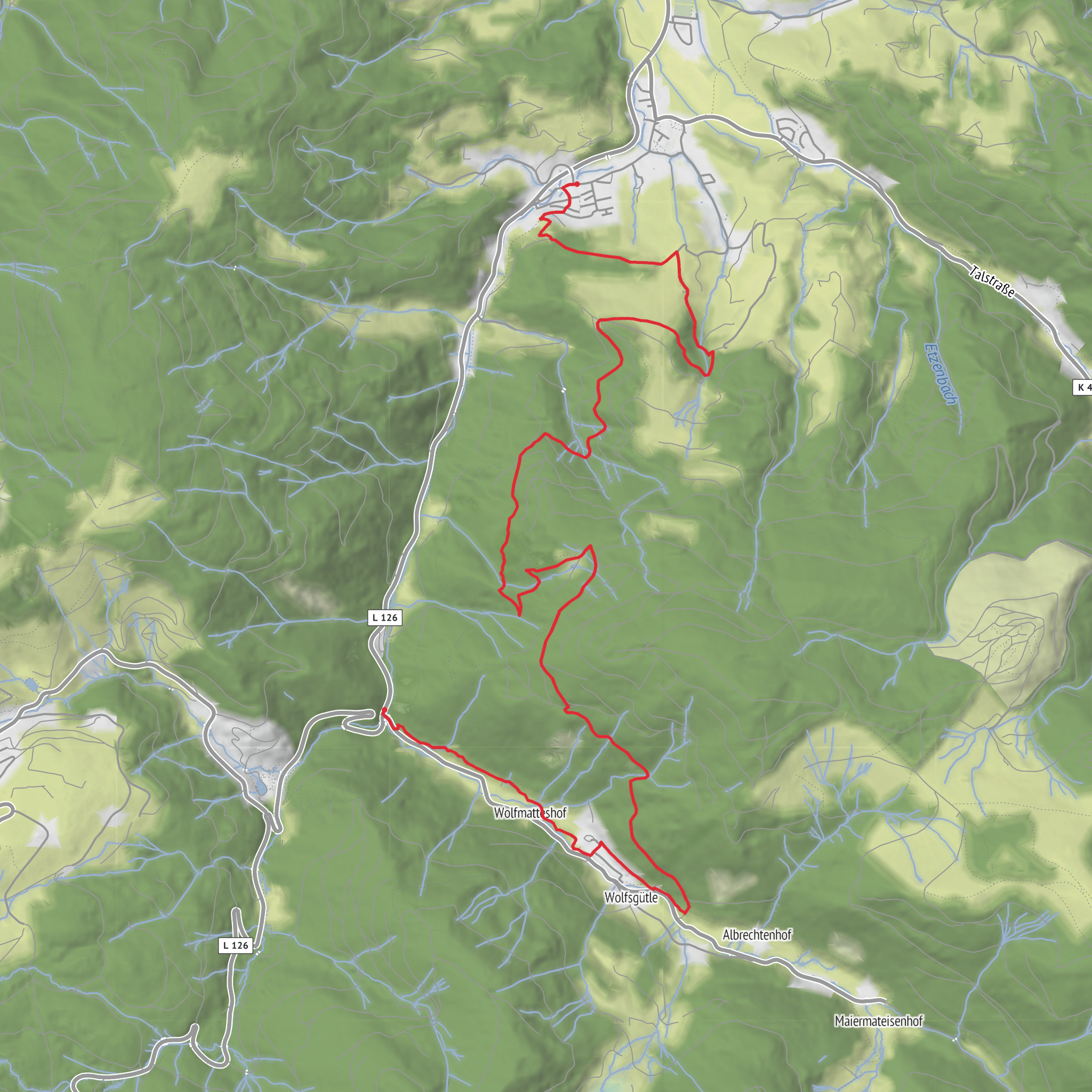 Felsenweg Oberried mobile static map