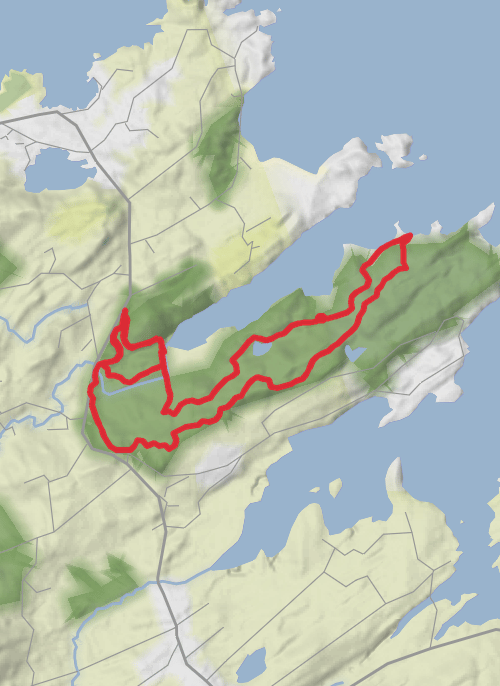 Ards forest red trail mobile static map