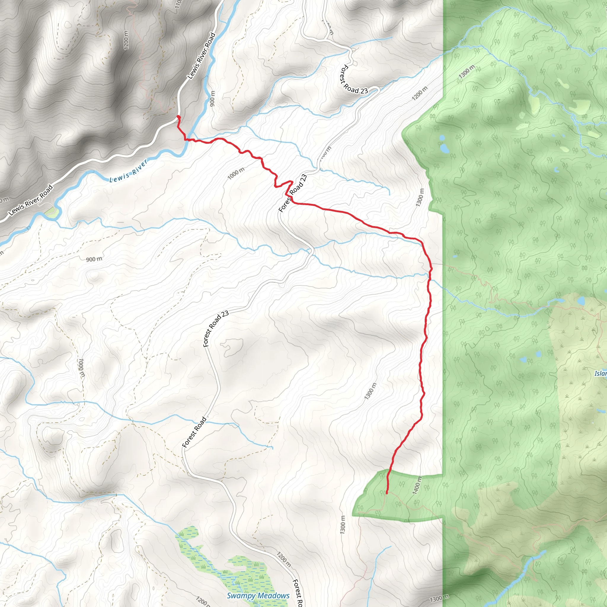 Riley South Trail mobile static map