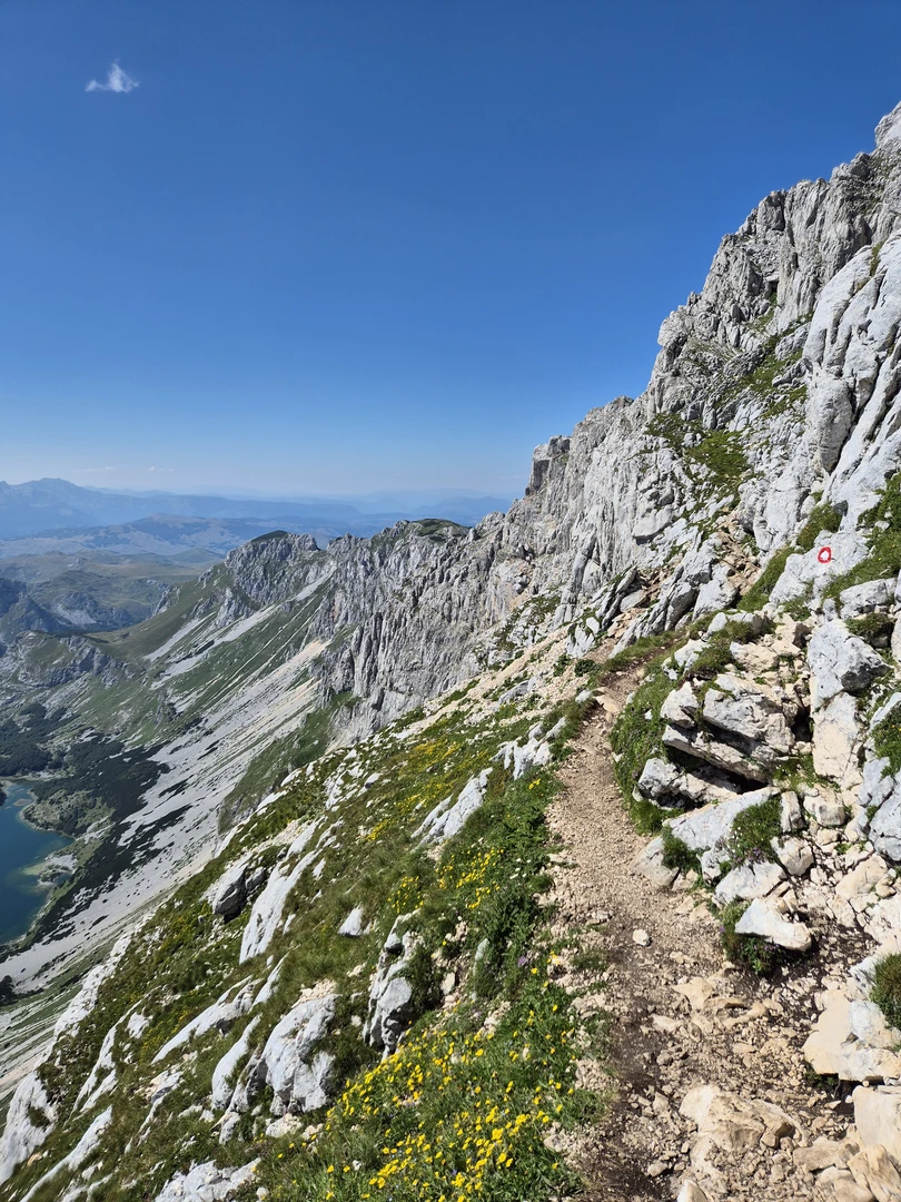 An image depicting the trail Žabljak, Škrčka Jezera (camp), Bobotov Kuk, Lokvice (camp), Ice cave and Žabljak Loop and its surrounding area.