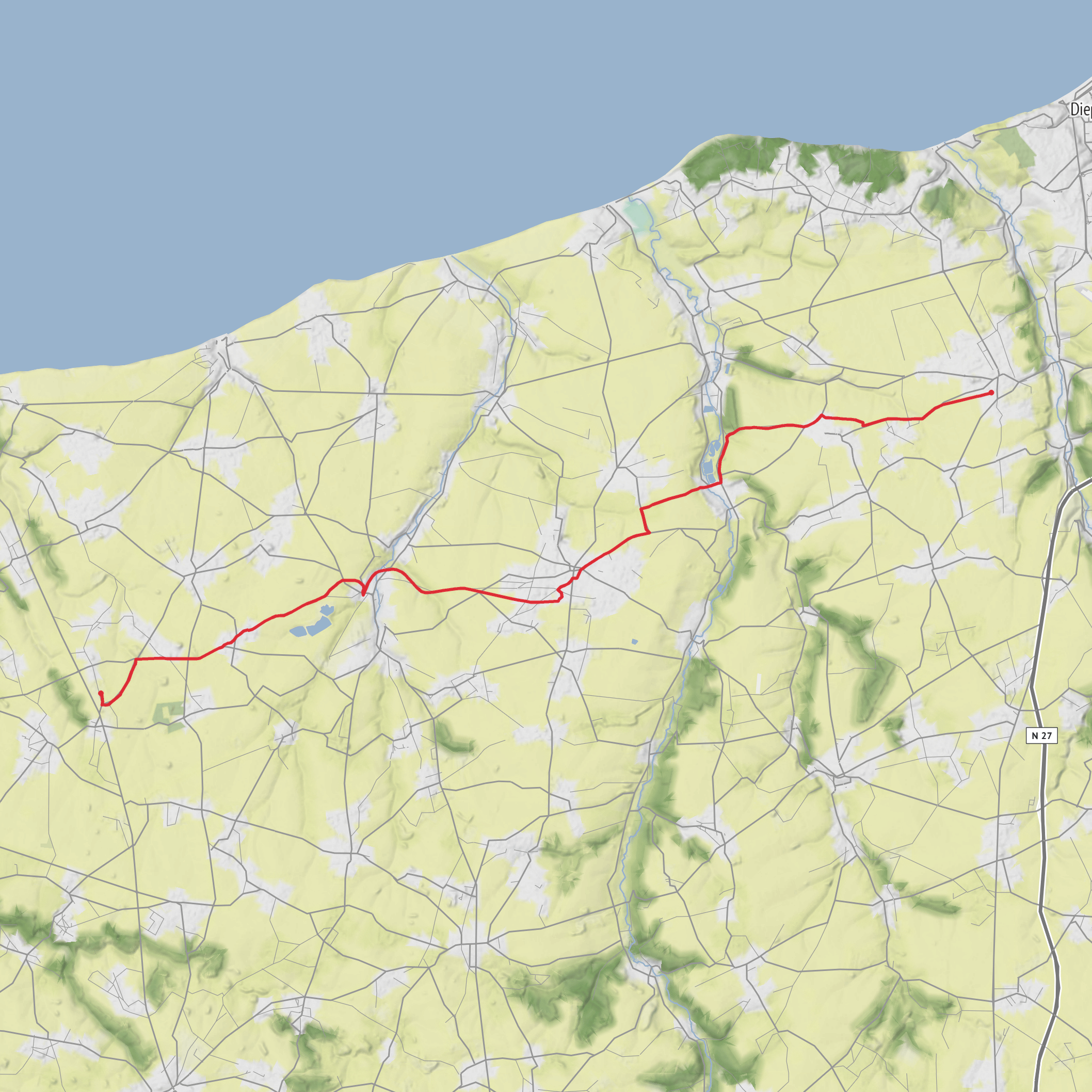 490 Route du Moret - St Colume a Dieppe mobile static map