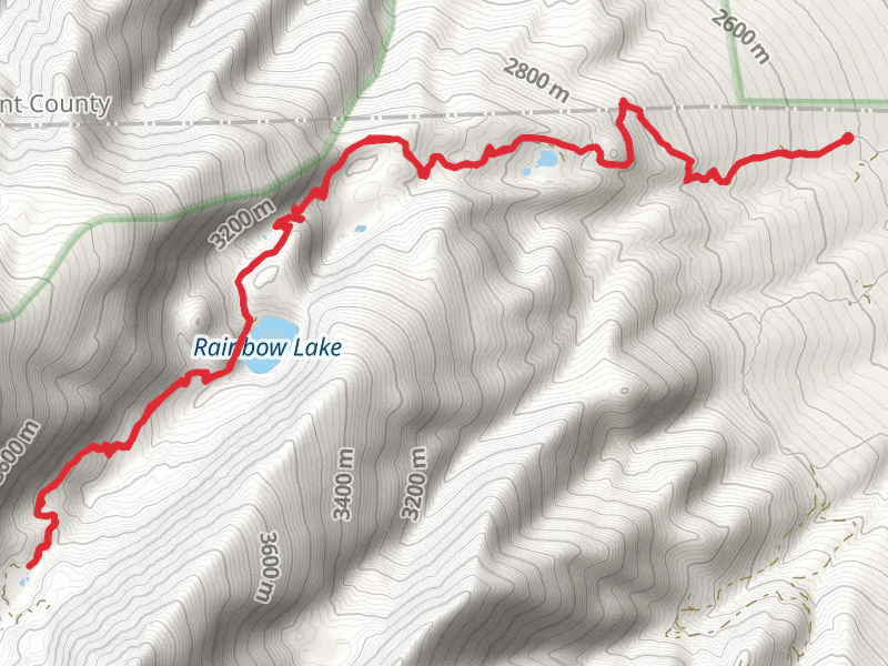 Balman Reservoir, Rainbow Lake and North Lake Creek Walk