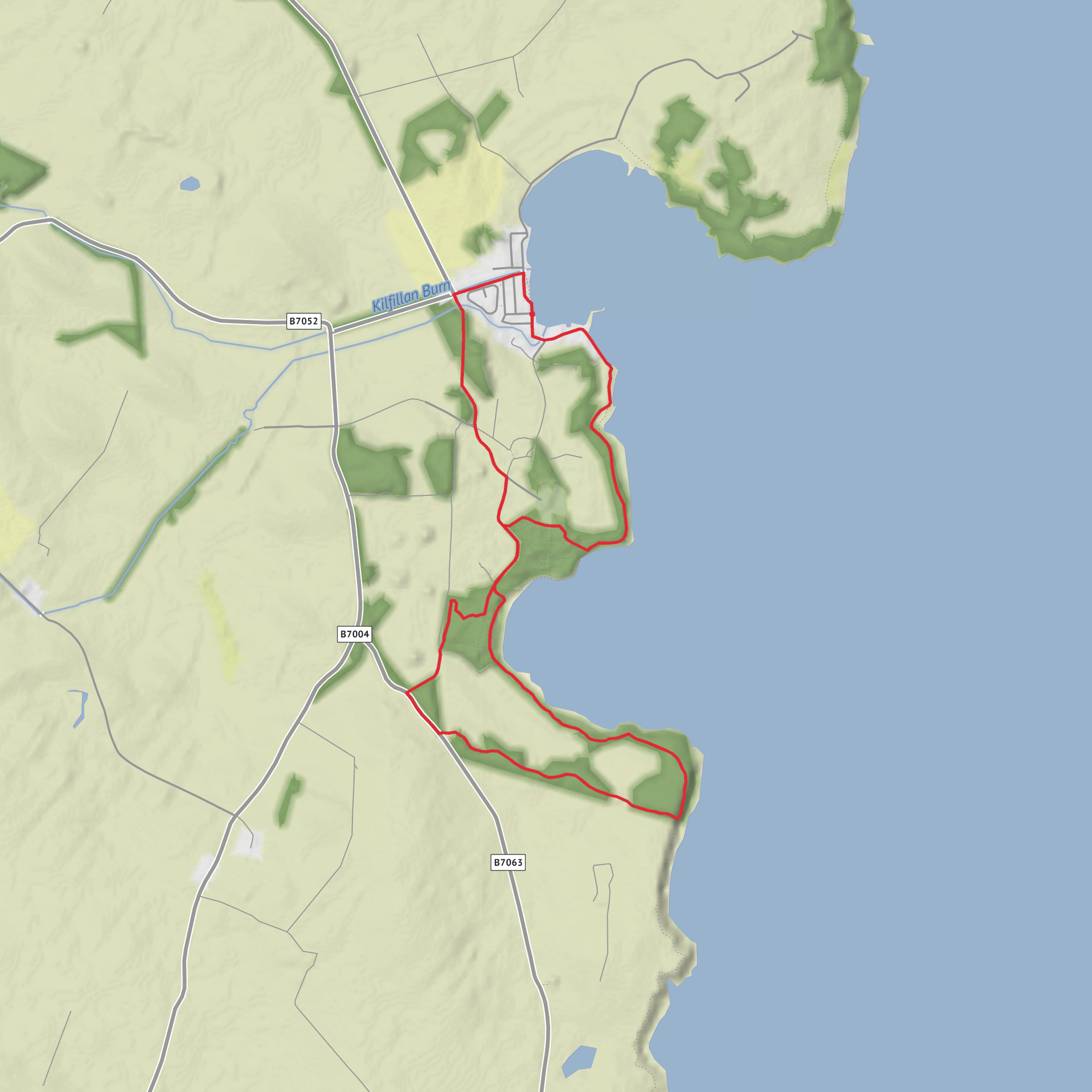 Rigg Bay and Cruggleton Castle Loop mobile static map