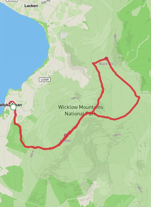 A map preview of the recording Hike on 17-05-2024 07:23 PM.