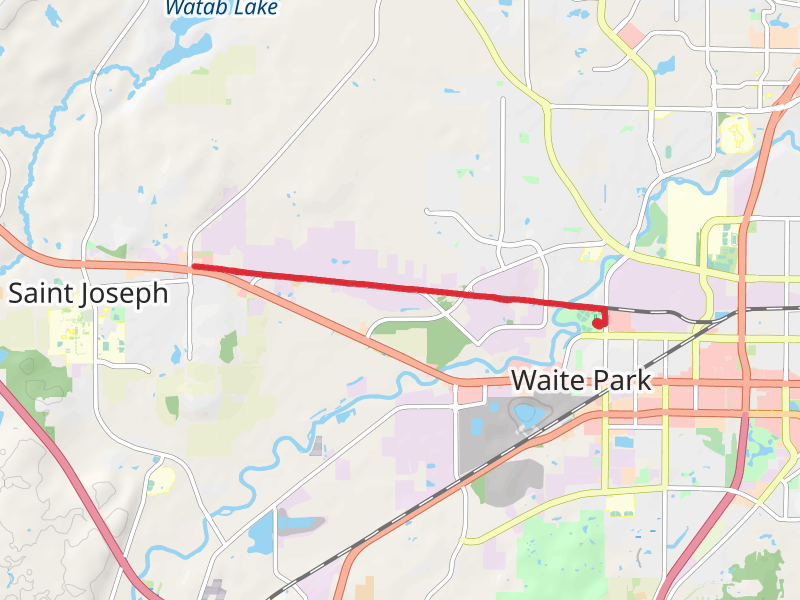 Lake Wobegon Regional Trail from Rivers Edge Park