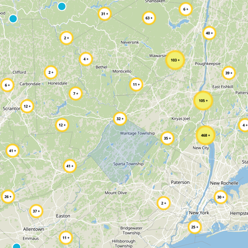 Sussex County Static Map