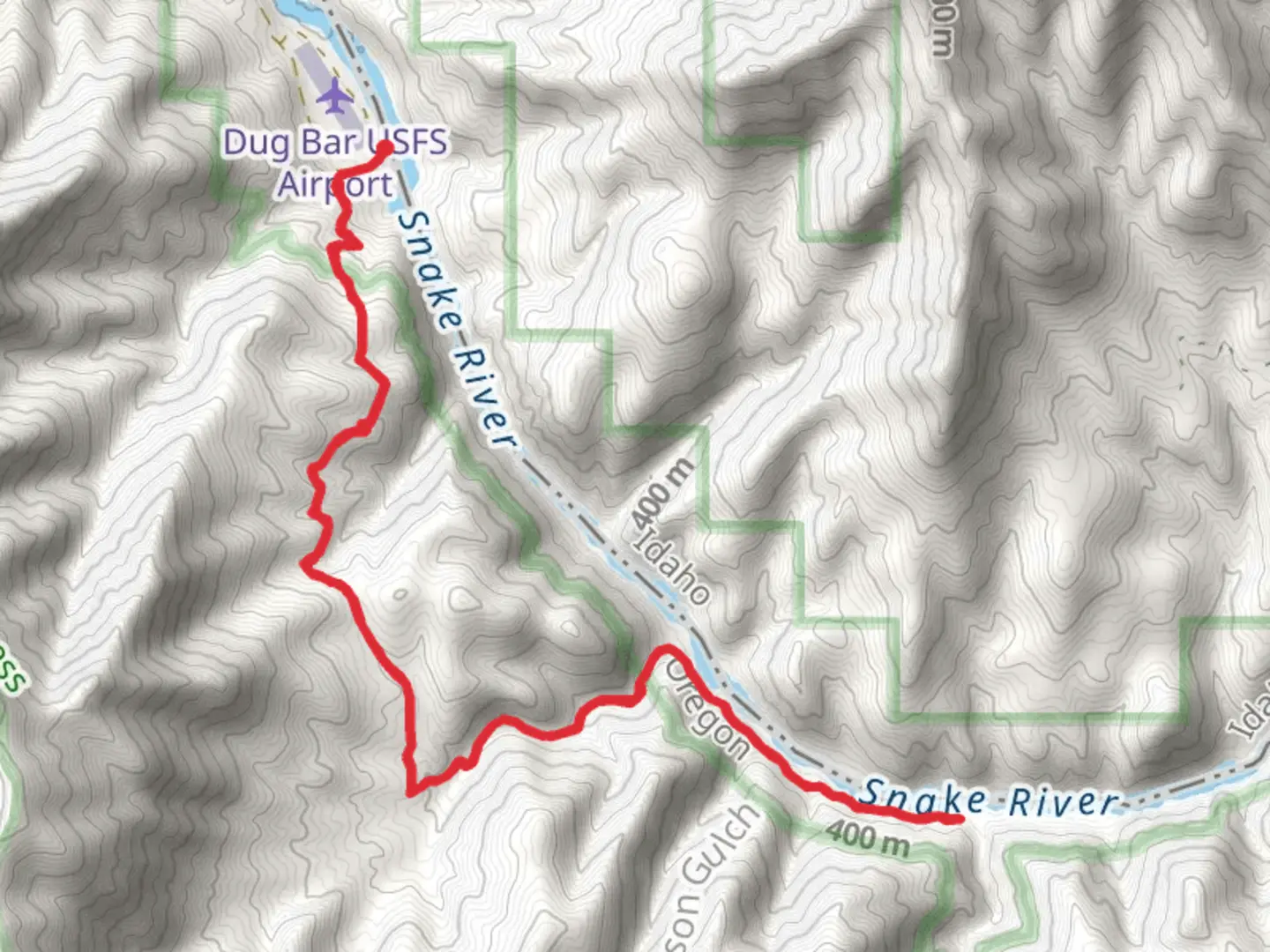 An image depicting the trail Western Rim National Recreation Trail and Snake River Trail and its surrounding area.