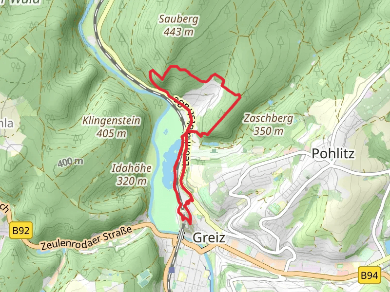 Sophienkreuz and Blick vom Pulverturm via Teichgasse Loop