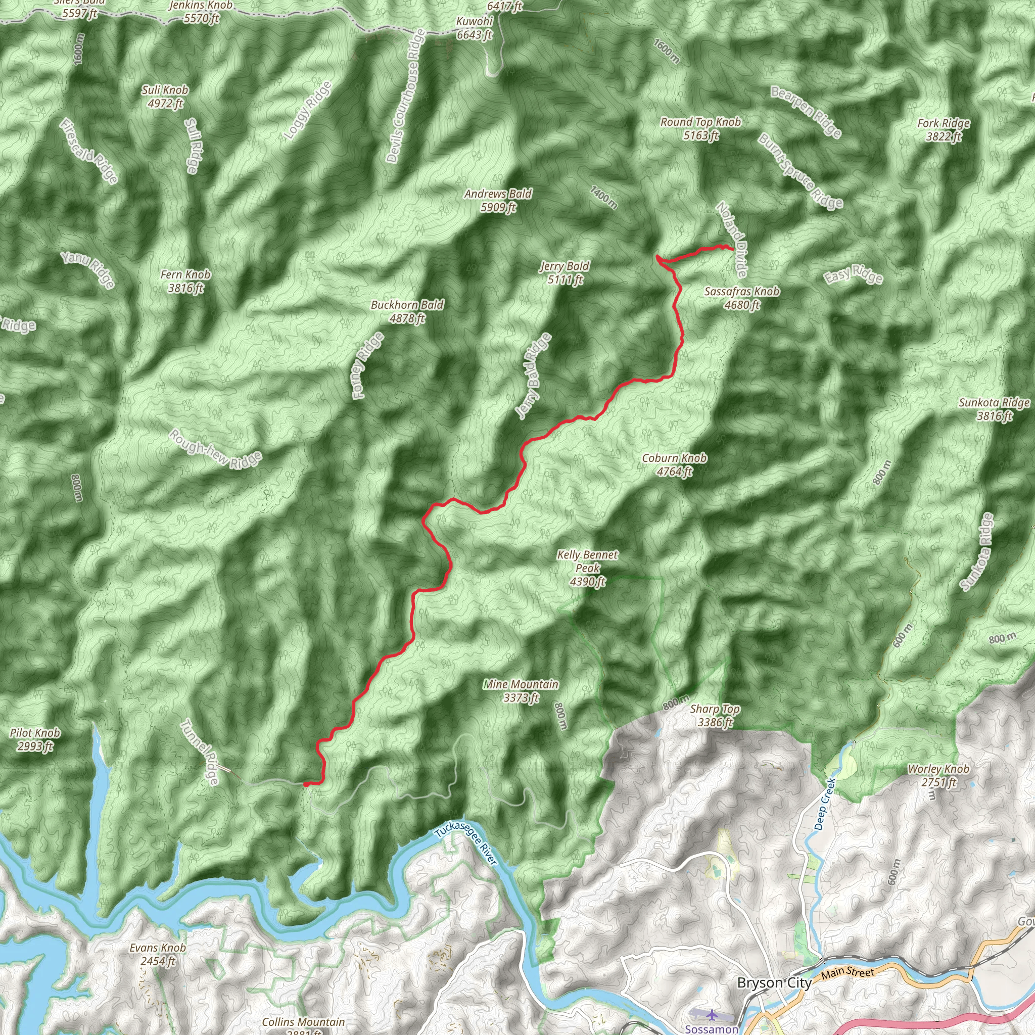 Noland Creek Trail - North mobile static map