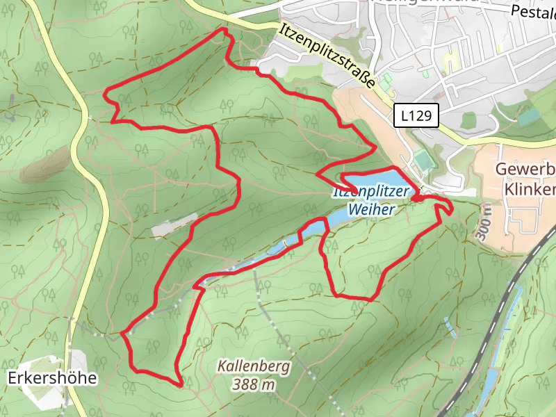 Itzenplitzer Weiher via Itzenplitzer Pingenpfad