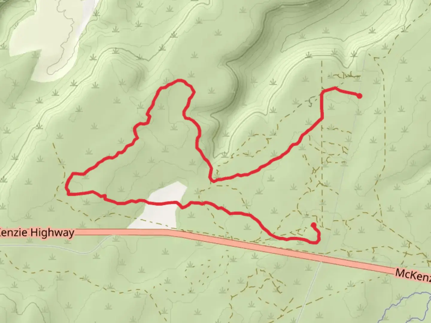 An image depicting the trail Cline Buttes and Wandering Canal Trail and its surrounding area.