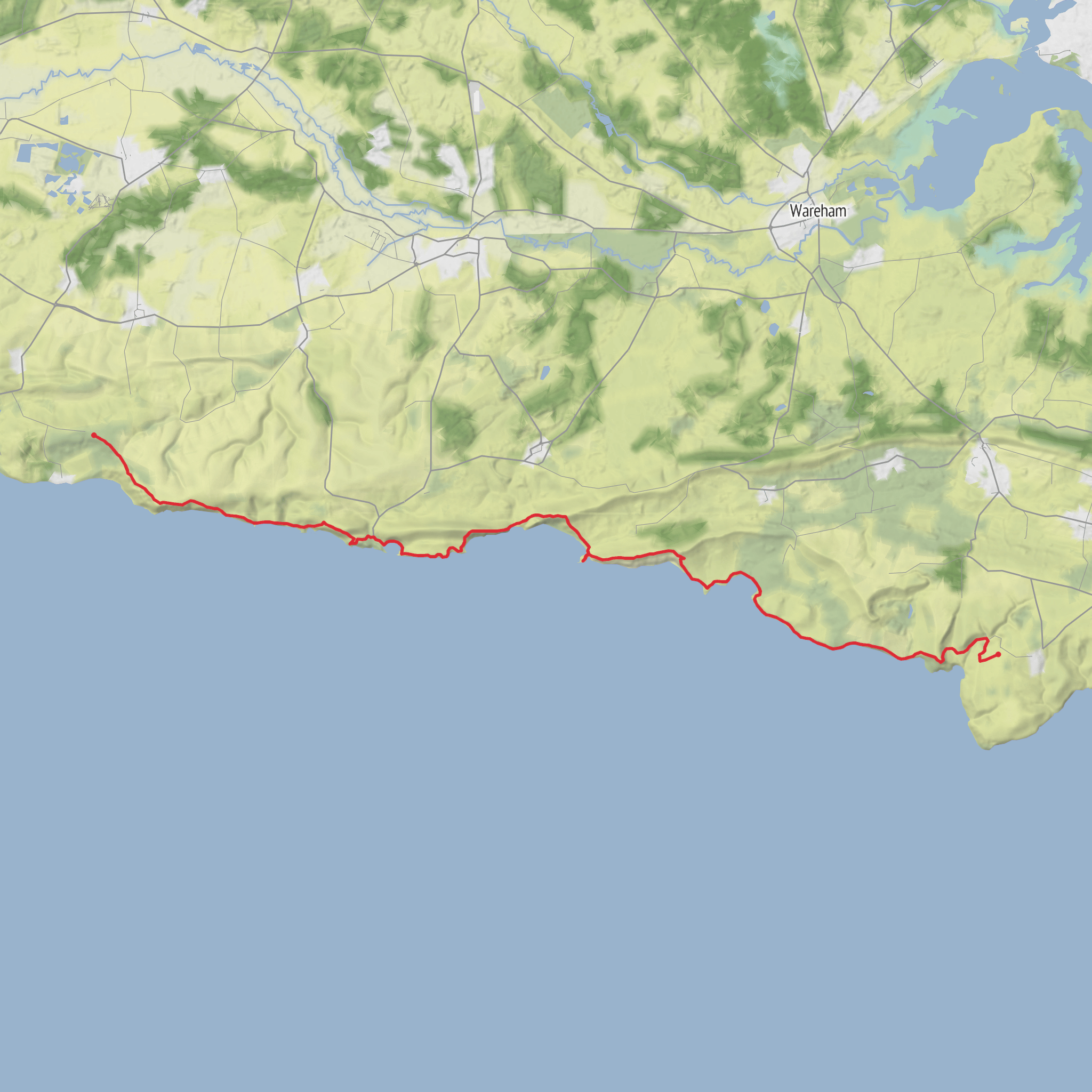 swcp start renscombe car park and walk to ringstead carpark mobile static map