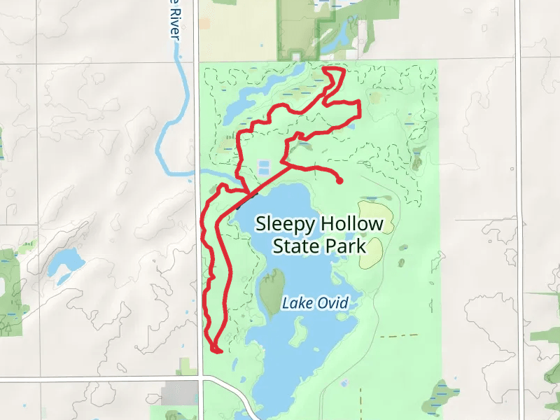 Little Maple River - Lake Ovid Loop