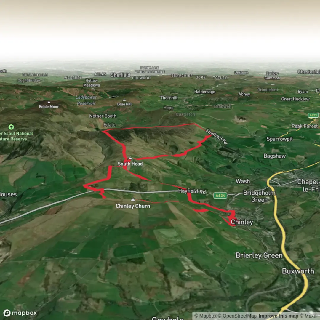An image depicting the trail Chinley Churn and its surrounding area.