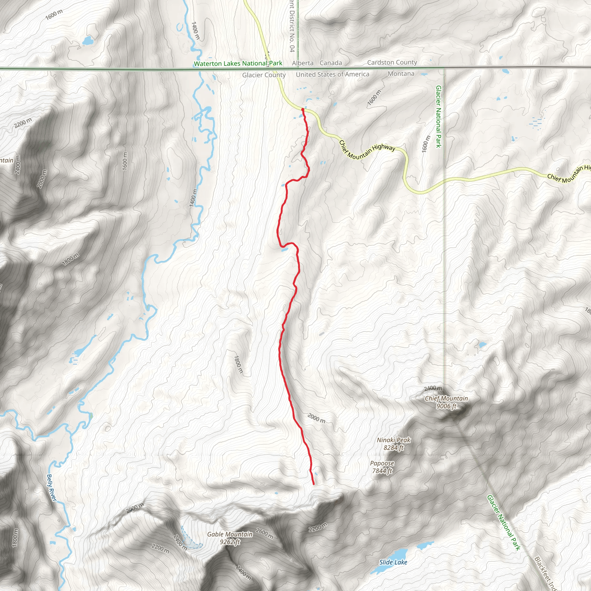 Lee Ridge Trail mobile static map