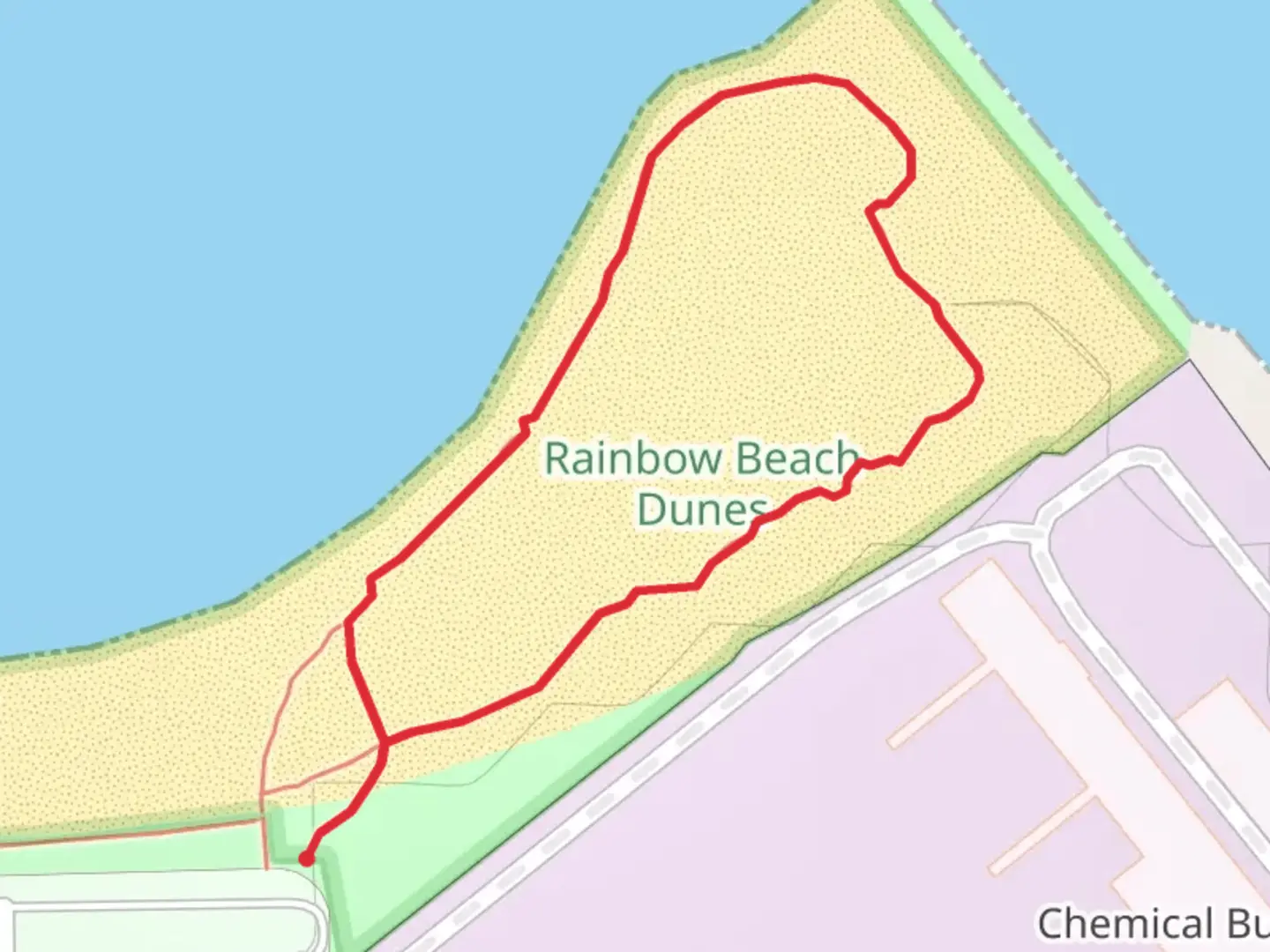 An image depicting the trail South Farragut Drive Loop and its surrounding area.